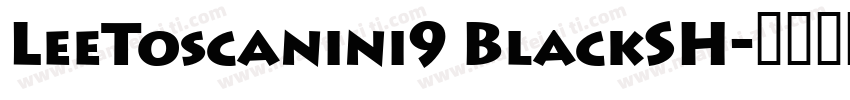 LeeToscanini9 BlackSH字体转换